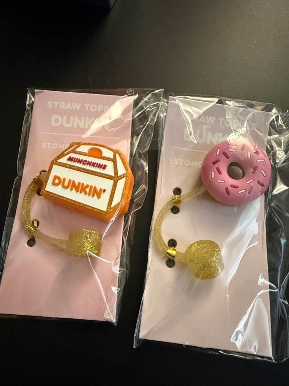 Dunkin Donuts Pink Donut & Orange Box